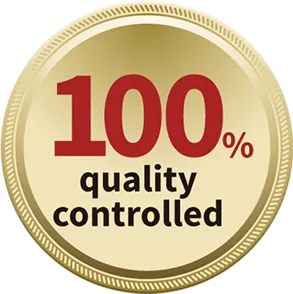 100% quality-controlled
