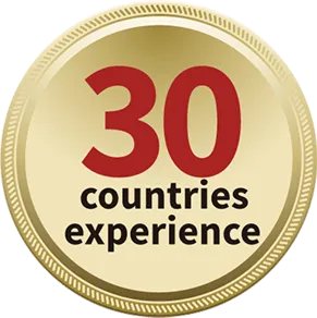 Experience in over 30 countries